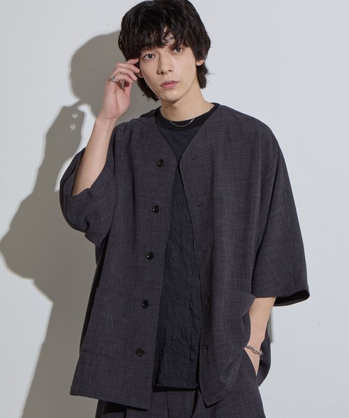 SLICK スリック カーディガン ブラック SLICK/スリック】Reflax Canvas Dolmansleeve Cardigan / リ