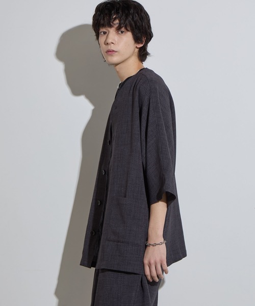 SLICK/スリック】Reflax Canvas Dolmansleeve Cardigan / リ