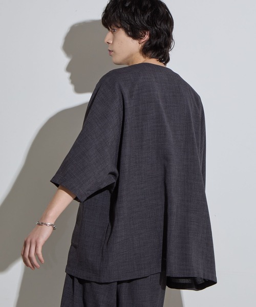 SLICK/スリック】Reflax Canvas Dolmansleeve Cardigan / リ