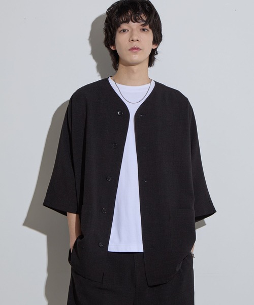 SLICK スリック カーディガン ブラック SLICK/スリック】Reflax Canvas Dolmansleeve Cardigan / リ