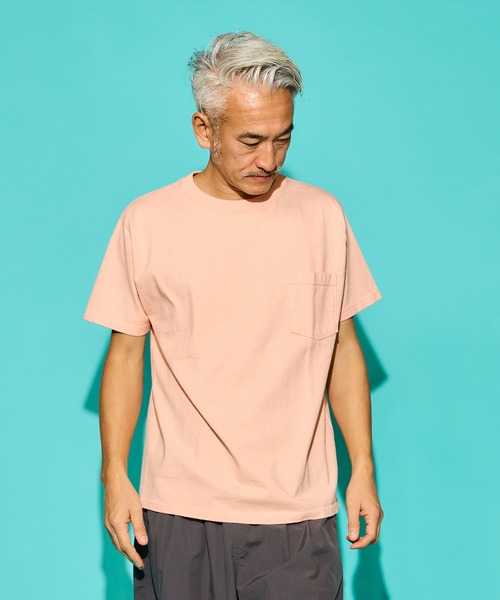 Goodwear(Since1983)(グッドウェア)の「【MADE IN USA】S/S POCKET TEE /ショートスリーブ ポケット ティー(Tシャツ/カットソー・メンズ・オレンジ系その他/ゴールド系その他/パープル系その他/ライトブルー/イエロー系/ミント/グレー系その他/スカイブルー/ブラック/スミクロ/ホワイト/ライトグレー/ブラウン系その他/ピンク系その他/ネイビー・LARGE/X-LARGE/MEDIUM/SMALL)」の13枚目の写真