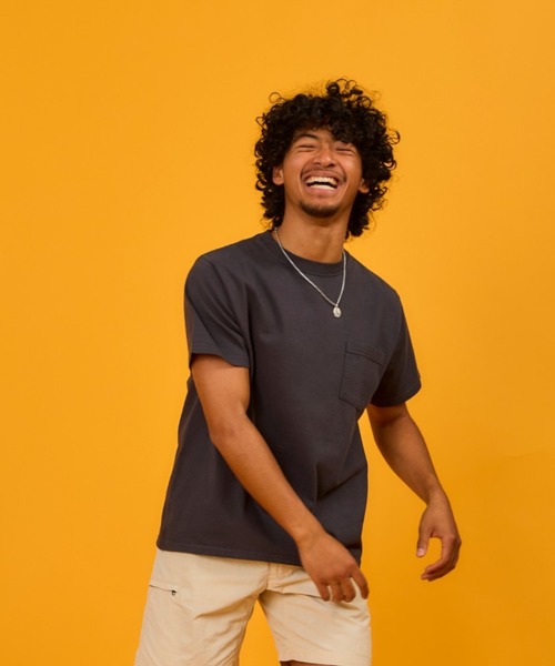 Goodwear(Since1983)(グッドウェア)の「【MADE IN USA】S/S POCKET TEE /ショートスリーブ ポケット ティー(Tシャツ/カットソー・メンズ・オレンジ系その他/ゴールド系その他/パープル系その他/ライトブルー/イエロー系/ミント/グレー系その他/スカイブルー/ブラック/スミクロ/ホワイト/ライトグレー/ブラウン系その他/ピンク系その他/ネイビー・LARGE/X-LARGE/MEDIUM/SMALL)」の4枚目の写真