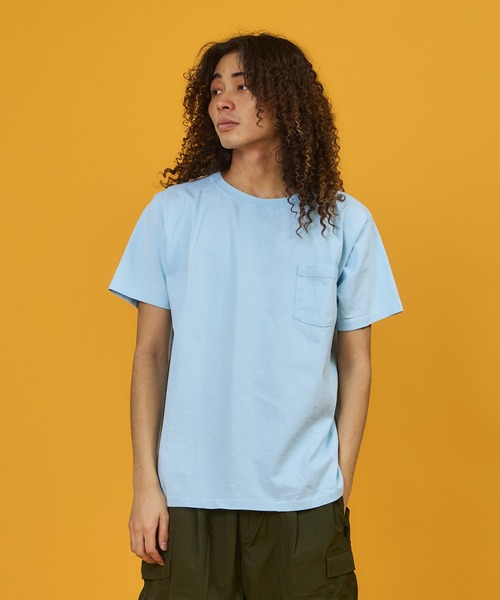 Goodwear(Since1983)(グッドウェア)の「【MADE IN USA】S/S POCKET TEE /ショートスリーブ ポケット ティー(Tシャツ/カットソー・メンズ・オレンジ系その他/ゴールド系その他/パープル系その他/ライトブルー/イエロー系/ミント/グレー系その他/スカイブルー/ブラック/スミクロ/ホワイト/ライトグレー/ブラウン系その他/ピンク系その他/ネイビー・LARGE/X-LARGE/MEDIUM/SMALL)」の9枚目の写真