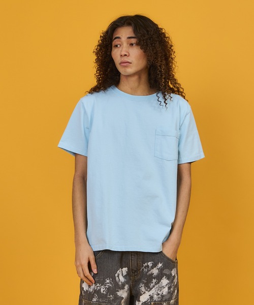 Goodwear(Since1983)(グッドウェア)の「【MADE IN USA】S/S POCKET TEE /ショートスリーブ ポケット ティー(Tシャツ/カットソー・メンズ・オレンジ系その他/ゴールド系その他/パープル系その他/ライトブルー/イエロー系/ミント/グレー系その他/スカイブルー/ブラック/スミクロ/ホワイト/ライトグレー/ブラウン系その他/ピンク系その他/ネイビー・LARGE/X-LARGE/MEDIUM/SMALL)」の18枚目の写真