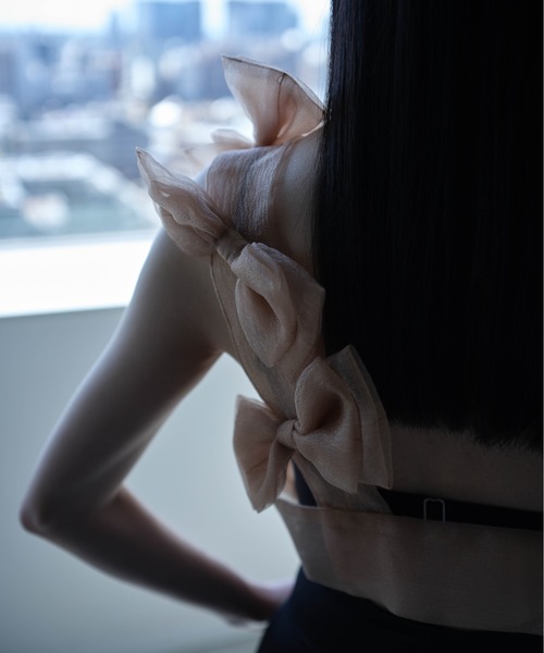 Tulle ribbon harness / カーメロ Carmelo（カーメロ）の「Tulle ribbon harness（ベスト）」 - WEAR