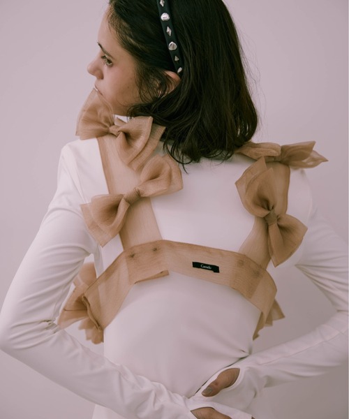 Tulle ribbon harness（ベスト）｜Carmelo（カーメロ）のファッション