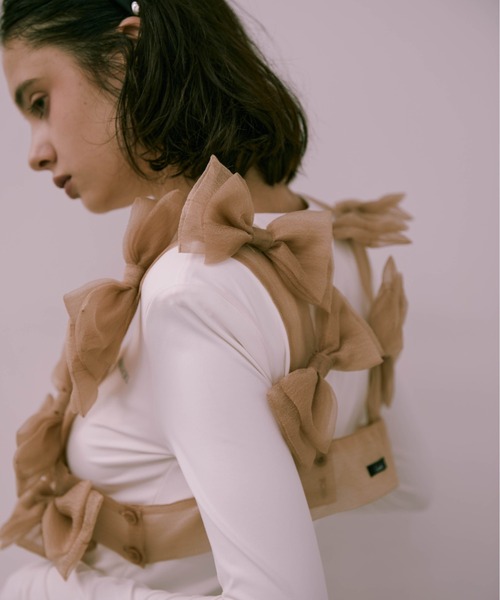 Tulle ribbon harness（ベスト）｜Carmelo（カーメロ）のファッション