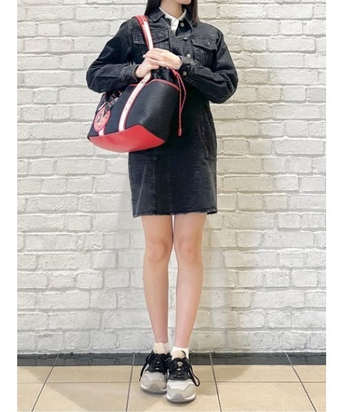 SAMANTHAVEGA(サマンサベガ)の「「ミッキーマウス&フレンズ」ロゴテープトートバッグ(ミッキーマウス)(トートバッグ・レディース・ブラック・FREE)」の2枚目の写真