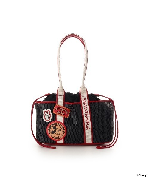 SAMANTHAVEGA(サマンサベガ)の「「ミッキーマウス&フレンズ」ロゴテープトートバッグ(ミッキーマウス)(トートバッグ・レディース・ブラック・FREE)」の4枚目の写真