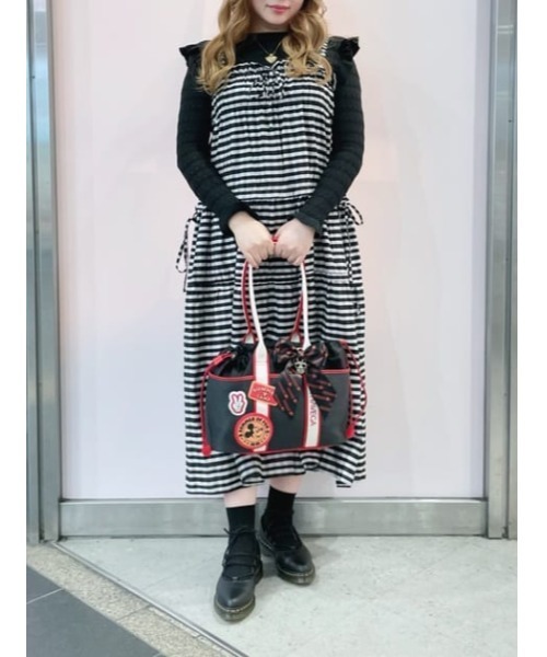 SAMANTHAVEGA(サマンサベガ)の「「ミッキーマウス&フレンズ」ロゴテープトートバッグ(ミッキーマウス)(トートバッグ・レディース・ブラック・FREE)」の11枚目の写真