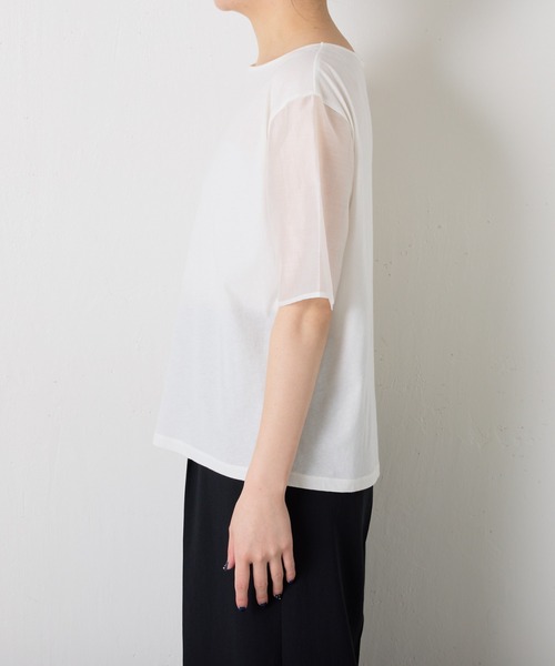 セール】ハーフスリーブコンビシアーTシャツ（Tシャツ