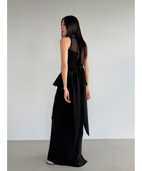 Didot.showroom（ディドット ショールーム）の「レイヤーチュールフレアタンク（タンクトップ・レディース・ホワイト/ブラック・FREE）」の18枚目の写真
