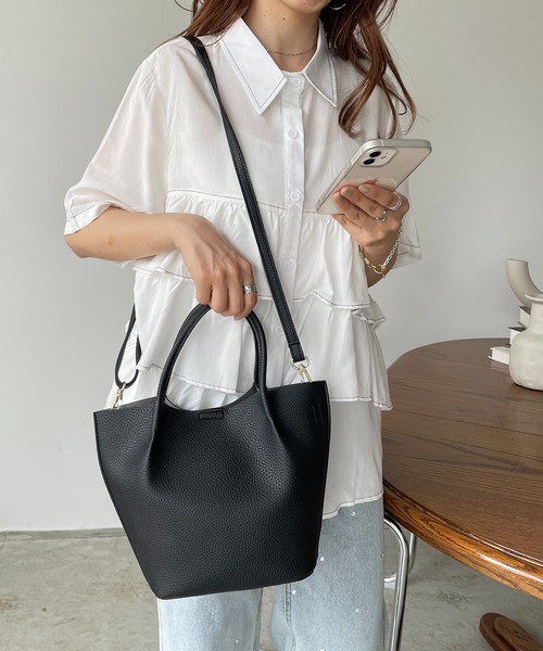 antic rag（アンティックラグ）の「ショルダー付きハンドバッグ（ハンドバッグ・レディース・サックスブルー/ブラック/シルバー・FREE）」の6枚目の写真