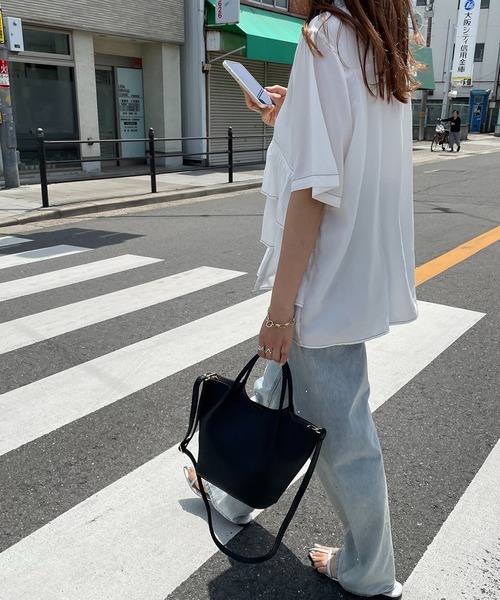 antic rag（アンティックラグ）の「ショルダー付きハンドバッグ（ハンドバッグ・レディース・サックスブルー/ブラック/シルバー・FREE）」の5枚目の写真