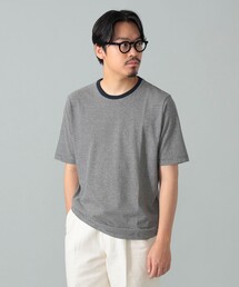 BRILLA per il gusto | コットンヘンプ ミニボーダー Tシャツ(Tシャツ/カットソー)