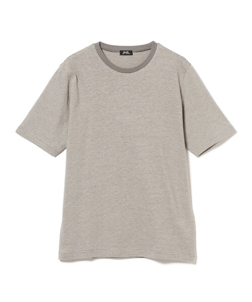 BRILLA per il gusto(ブリッラペルイルグースト)の「コットンヘンプ ミニボーダー Tシャツ(Tシャツ/カットソー・メンズ・ネイビー/ブラック系その他3・S/M/XL/L)」の8枚目の写真