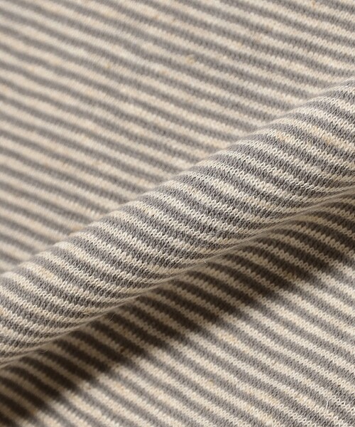 BRILLA per il gusto(ブリッラペルイルグースト)の「コットンヘンプ ミニボーダー Tシャツ(Tシャツ/カットソー・メンズ・ネイビー/ブラック系その他3・S/M/XL/L)」の10枚目の写真