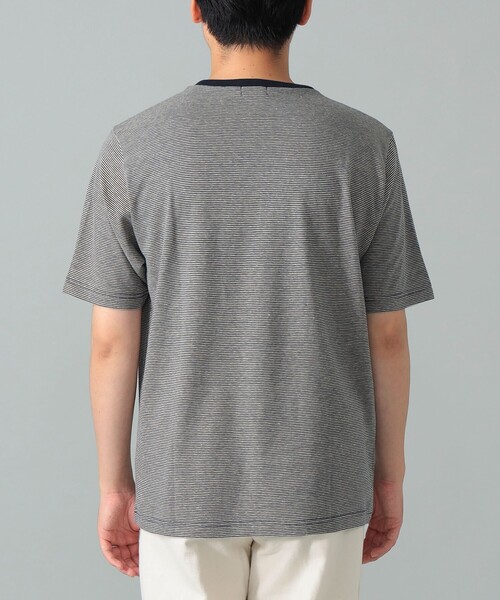 BRILLA per il gusto(ブリッラペルイルグースト)の「コットンヘンプ ミニボーダー Tシャツ(Tシャツ/カットソー・メンズ・ネイビー/ブラック系その他3・S/M/XL/L)」の19枚目の写真