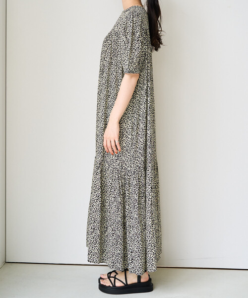 限定展開 花柄 マキシ 半袖 ワンピース（ワンピース）｜FREAK'S STORE