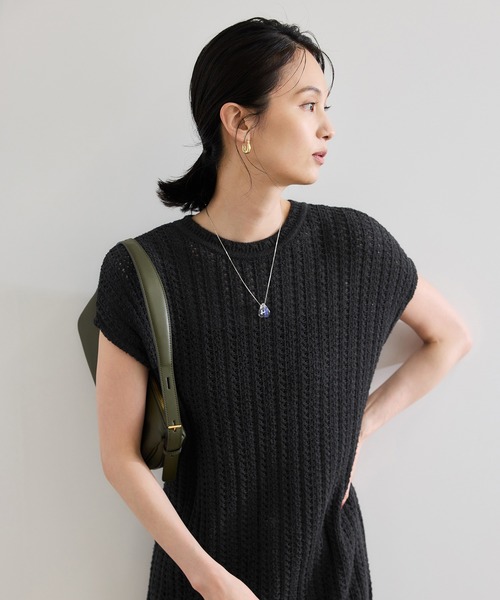 COOHEM（コーヘン）】SHADOW STRIPE KNIT ONE-PIECE【WEB・一部