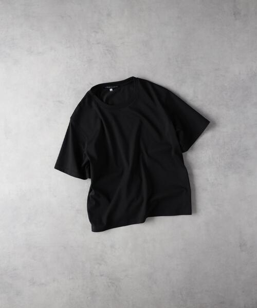 Right-on(ライトオン)の「HONEYSUCKLE ROSE(ハニーサックルローズ)【レディース】【汗染み防止/接触冷感/UVカット】「汗染み防止」ショートTシャツ(Tシャツ/カットソー・レディース・ブラック/オフホワイト・M/L)」の3枚目の写真