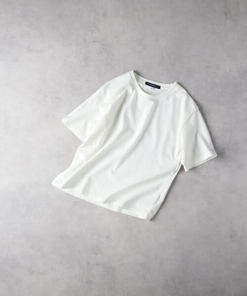 Right-on(ライトオン)の「HONEYSUCKLE ROSE(ハニーサックルローズ)【レディース】【汗染み防止/接触冷感/UVカット】「汗染み防止」ショートTシャツ(Tシャツ/カットソー・レディース・ブラック/オフホワイト・M/L)」の13枚目の写真