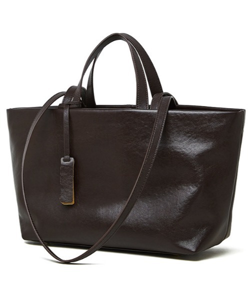 NiiNa(ニーナ)の「【 NiiNa / ニーナ 】高品質牛革2wayシックワンハンドルトートバッグ(トートバッグ・レディース・ブラウン/ダークブラウン/ブラック・FREE)」の10枚目の写真