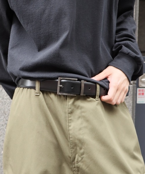 Calvin Klein（カルバン・クライン）の「Calvin Klein/カルバンクライン Reversible Belt レザー ベルト（ベルト・メンズ・ブラック系3/ブラック系1/ブラック系4/ブラック系2/ブラック系6/ブラック系5/ブラック系7・48）」の6枚目の写真