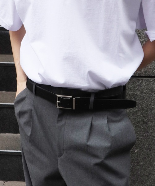 Calvin Klein（カルバン・クライン）の「Calvin Klein/カルバンクライン Reversible Belt レザー ベルト（ベルト・メンズ・ブラック系3/ブラック系1/ブラック系4/ブラック系2/ブラック系6/ブラック系5/ブラック系7・48）」の10枚目の写真