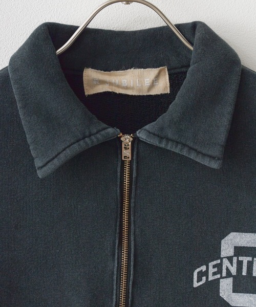 R JUBILEE（アールジュビリー）の「R JUBILEE/アール ジュビリー Half Zip Sweat Pullover ハーフジップスウェット（スウェット・レディース・ホワイト/ブラック・FREE）」の7枚目の写真