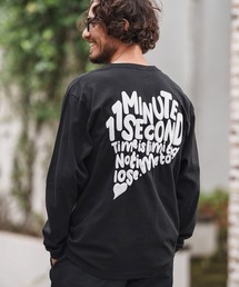 mlt5294-long sleeve cut&sew with foam print (big PAVE heart) ロングスリーブカットソー