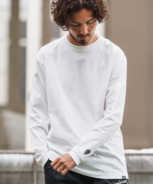 1minute 1second(ワンミニットワンセカンド)の「mlt5294-long sleeve cut&sew with foam print (big PAVE heart) ロングスリーブカットソー(Tシャツ/カットソー・メンズ・チャコール/ブラック/ホワイト・S/M/L/XL)」の4枚目の写真