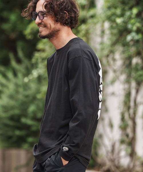 1minute 1second(ワンミニットワンセカンド)の「mlt5294-long sleeve cut&sew with foam print (big PAVE heart) ロングスリーブカットソー(Tシャツ/カットソー・メンズ・チャコール/ブラック/ホワイト・S/M/L/XL)」の16枚目の写真