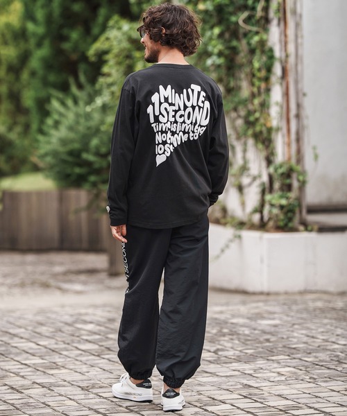 1minute 1second(ワンミニットワンセカンド)の「mlt5294-long sleeve cut&sew with foam print (big PAVE heart) ロングスリーブカットソー(Tシャツ/カットソー・メンズ・チャコール/ブラック/ホワイト・S/M/L/XL)」の18枚目の写真