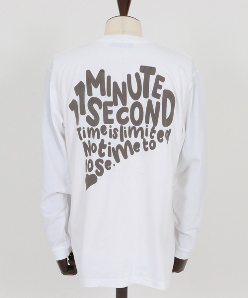 1minute 1second(ワンミニットワンセカンド)の「mlt5294-long sleeve cut&sew with foam print (big PAVE heart) ロングスリーブカットソー(Tシャツ/カットソー・メンズ・チャコール/ブラック/ホワイト・S/M/L/XL)」の20枚目の写真