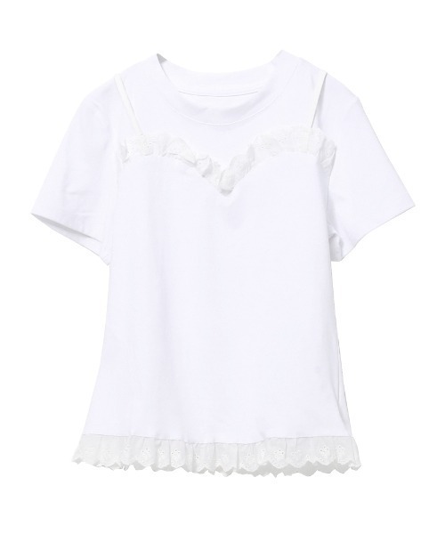 セール】キャミビスチェレイヤードデザインTシャツ（Tシャツ