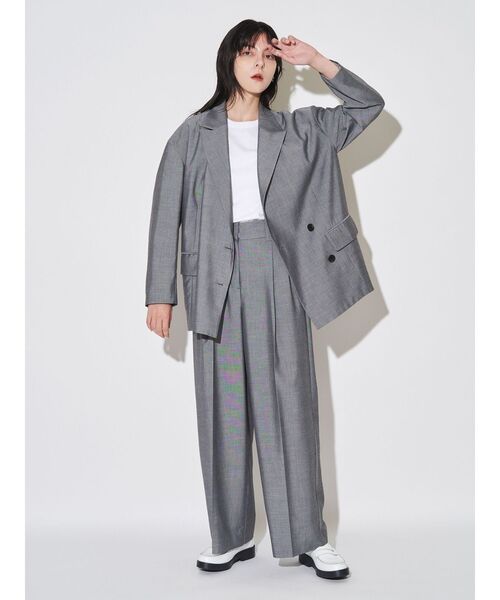 ELENDEEK（エレンディーク）の「ダブルタックワイドパンツ（その他パンツ・レディース・ブラウン/グレー・01/02）」の17枚目の写真