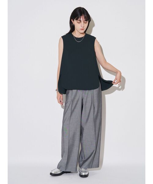 ELENDEEK（エレンディーク）の「ダブルタックワイドパンツ（その他パンツ・レディース・ブラウン/グレー・01/02）」の20枚目の写真