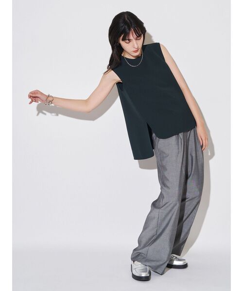 ELENDEEK（エレンディーク）の「ダブルタックワイドパンツ（その他パンツ・レディース・ブラウン/グレー・01/02）」の21枚目の写真