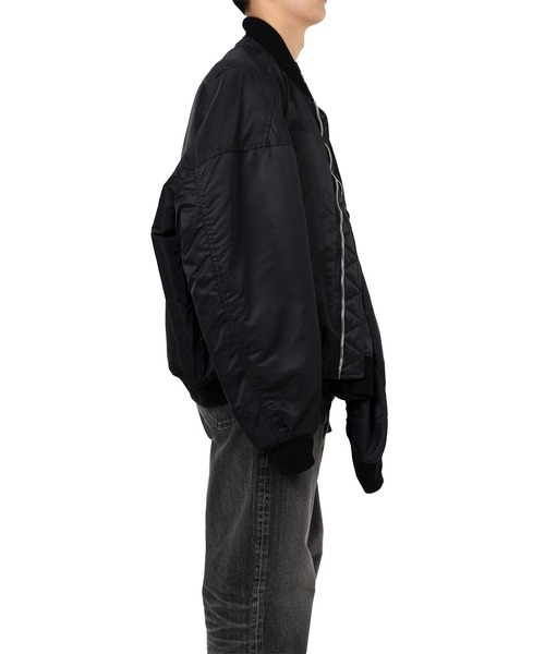 セール】Front Layered Flight Jacket（ブルゾン）｜Maison MIHARA