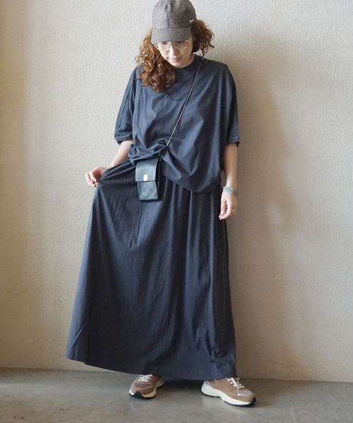 JOURNAL STANDARD LUXE（ジャーナルスタンダード　ラックス）の「オーガニックコットン バルーンプル（Tシャツ/カットソー・レディース・チャコールグレー/ブラック/ホワイト・FREE）」の7枚目の写真