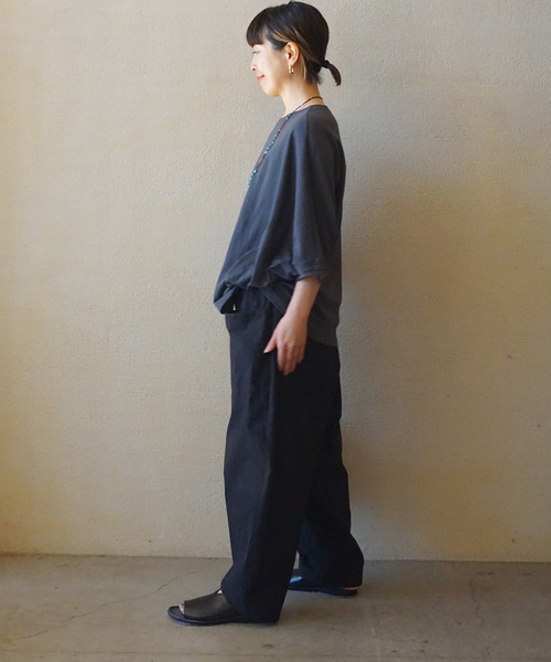 JOURNAL STANDARD LUXE（ジャーナルスタンダード　ラックス）の「オーガニックコットン バルーンプル（Tシャツ/カットソー・レディース・チャコールグレー/ブラック/ホワイト・FREE）」の11枚目の写真