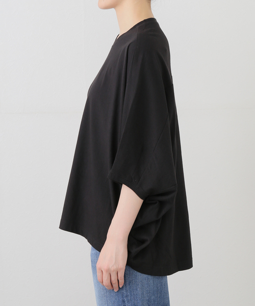 JOURNAL STANDARD LUXE（ジャーナルスタンダード　ラックス）の「オーガニックコットン バルーンプル（Tシャツ/カットソー・レディース・チャコールグレー/ブラック/ホワイト・FREE）」の15枚目の写真