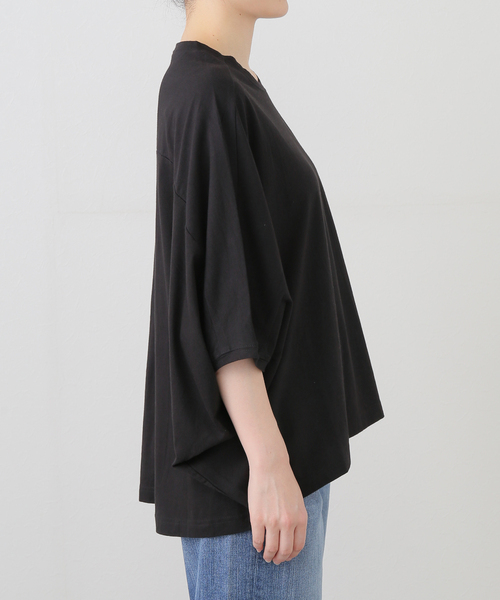 JOURNAL STANDARD LUXE（ジャーナルスタンダード　ラックス）の「オーガニックコットン バルーンプル（Tシャツ/カットソー・レディース・チャコールグレー/ブラック/ホワイト・FREE）」の17枚目の写真