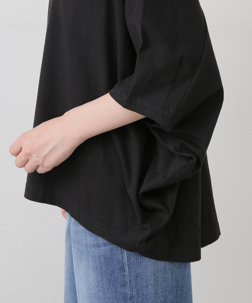 JOURNAL STANDARD LUXE（ジャーナルスタンダード　ラックス）の「オーガニックコットン バルーンプル（Tシャツ/カットソー・レディース・チャコールグレー/ブラック/ホワイト・FREE）」の19枚目の写真