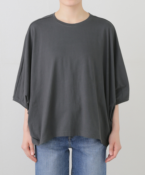 JOURNAL STANDARD LUXE（ジャーナルスタンダード　ラックス）の「オーガニックコットン バルーンプル（Tシャツ/カットソー・レディース・チャコールグレー/ブラック/ホワイト・FREE）」の22枚目の写真