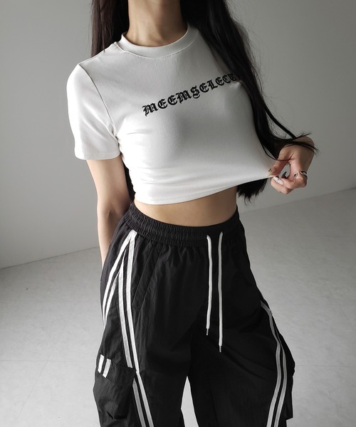 me+em select（ミームセレクト）の「【 ３color ／裾絞り可能２WAY 】サイドラインナイロンタックカーゴワイドパンツ ／ side line nylon tuck cargo wide pants（その他パンツ・レディース・ホワイト/グレー/ブラック・FREE）」の17枚目の写真