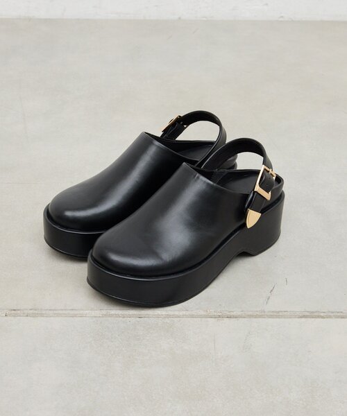 GALLARDAGALANTE（ガリャルダガランテ）の「【2.718】2WAYサボ（ブーツ・レディース・ブラック/ライトベージュ・36/37/38）」の6枚目の写真