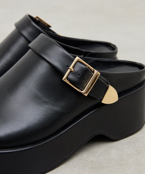 GALLARDAGALANTE（ガリャルダガランテ）の「【2.718】2WAYサボ（ブーツ・レディース・ブラック/ライトベージュ・36/37/38）」の7枚目の写真