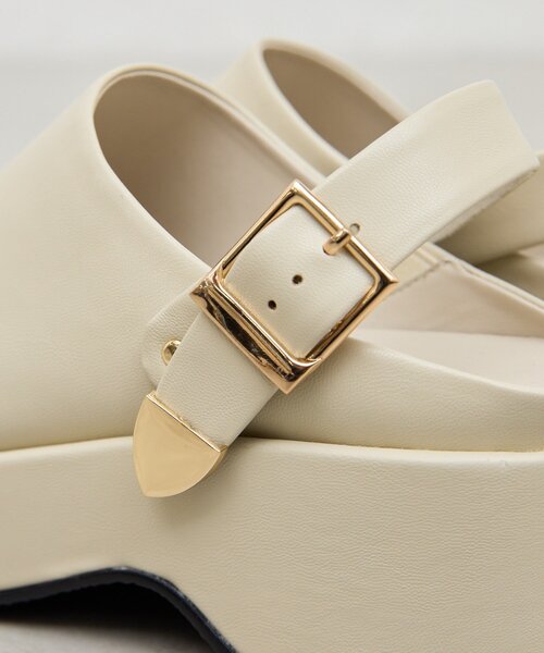 GALLARDAGALANTE（ガリャルダガランテ）の「【2.718】2WAYサボ（ブーツ・レディース・ブラック/ライトベージュ・36/37/38）」の16枚目の写真